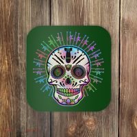 Colorful Sugar Skull Weapons Coaster thumb 0