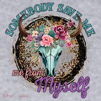 Cowgirl Somebody Save Me Country Music Women's Sweatshirt thumb 2