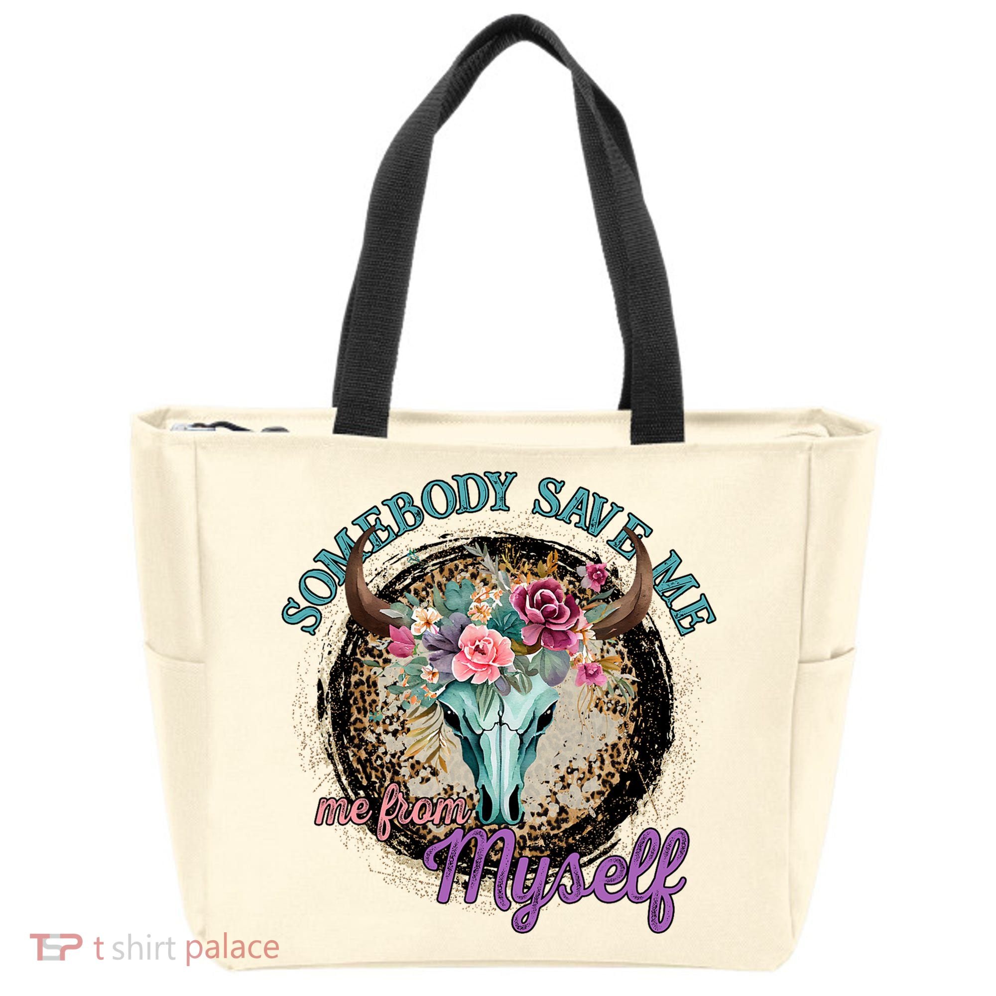 Cowgirl Somebody Save Me Country Music Tote Bag