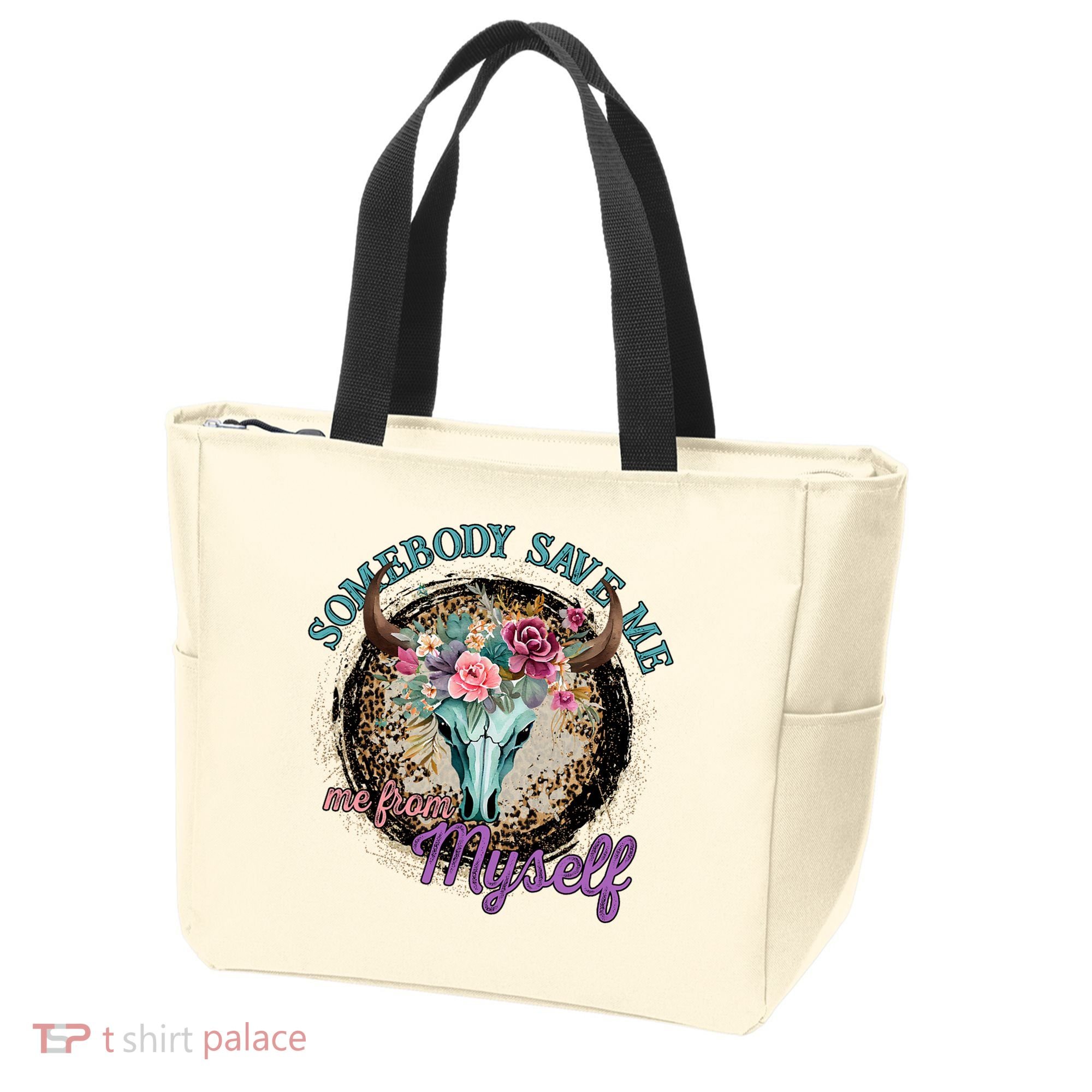 Cowgirl Somebody Save Me Country Music Tote Bag
