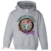 Cowgirl Somebody Save Me Country Music Toddler Hoodie thumb 0