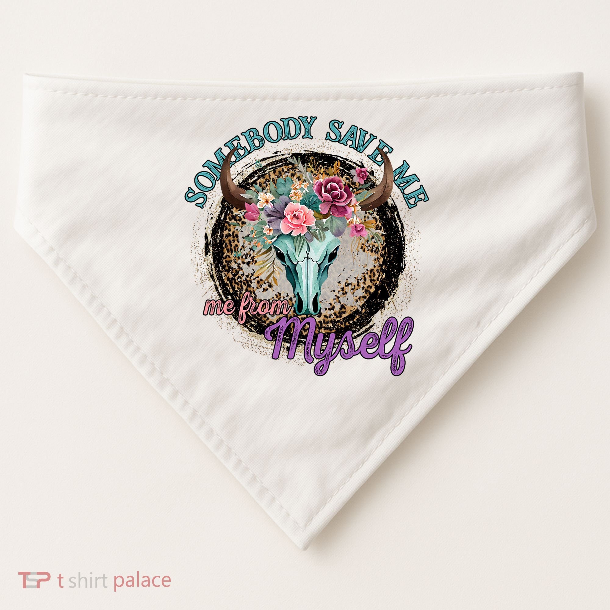 Cowgirl Somebody Save Me Country Music USA-Made Doggie Bandana