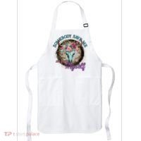 Cowgirl Somebody Save Me Country Music Apron thumb 0