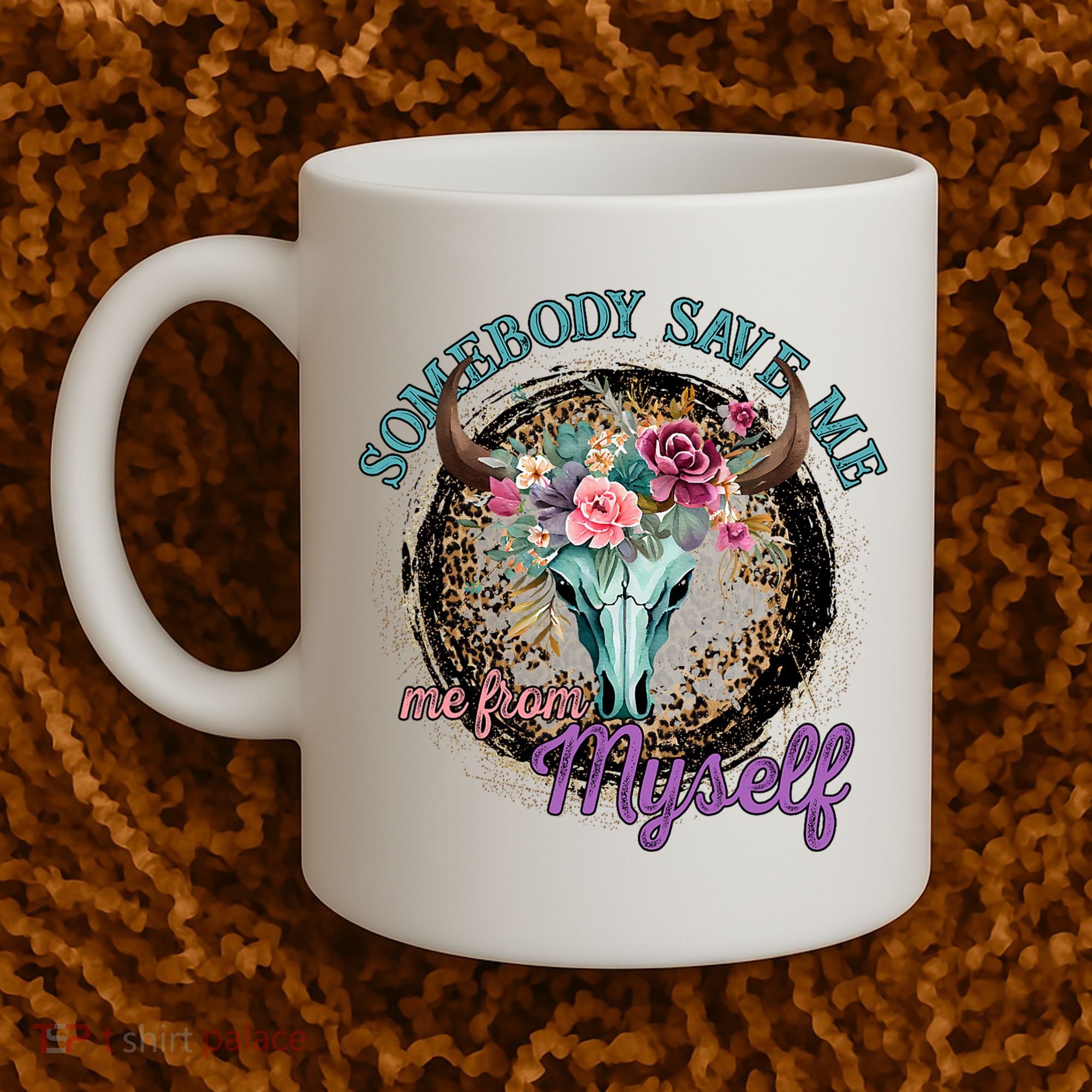 Cowgirl Somebody Save Me Country Music Coffee Mug