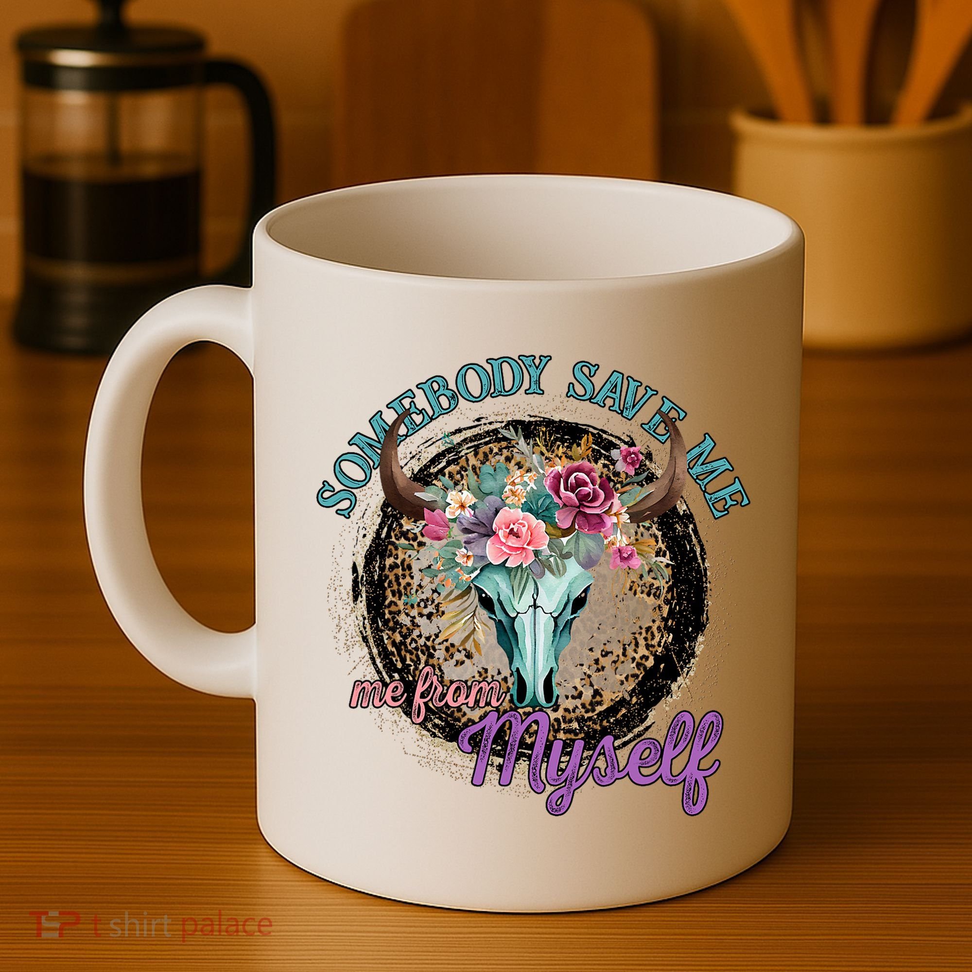 Cowgirl Somebody Save Me Country Music Coffee Mug