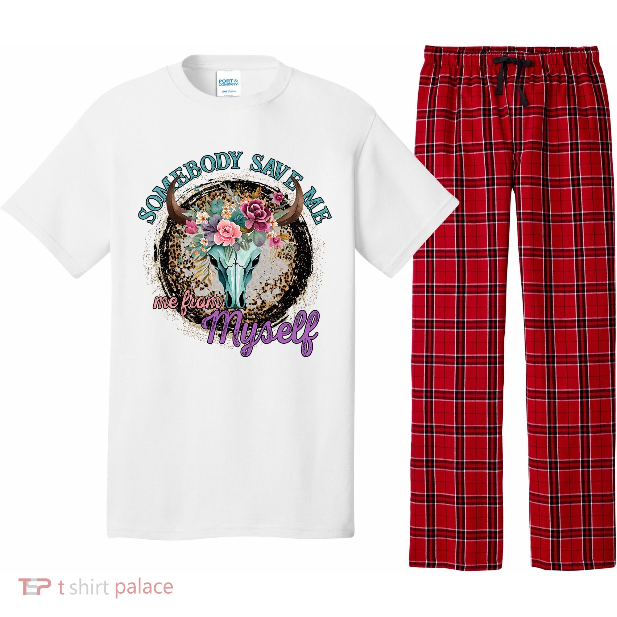 Cowgirl Somebody Save Me Country Music Pajama Set