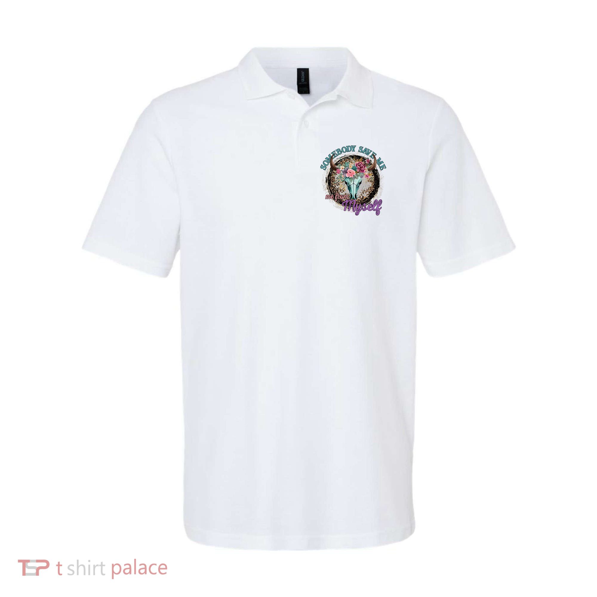 Cowgirl Somebody Save Me Country Music Polo