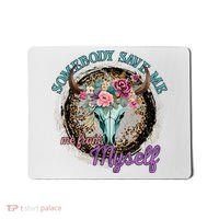 Cowgirl Somebody Save Me Country Music Mousepad thumb 0