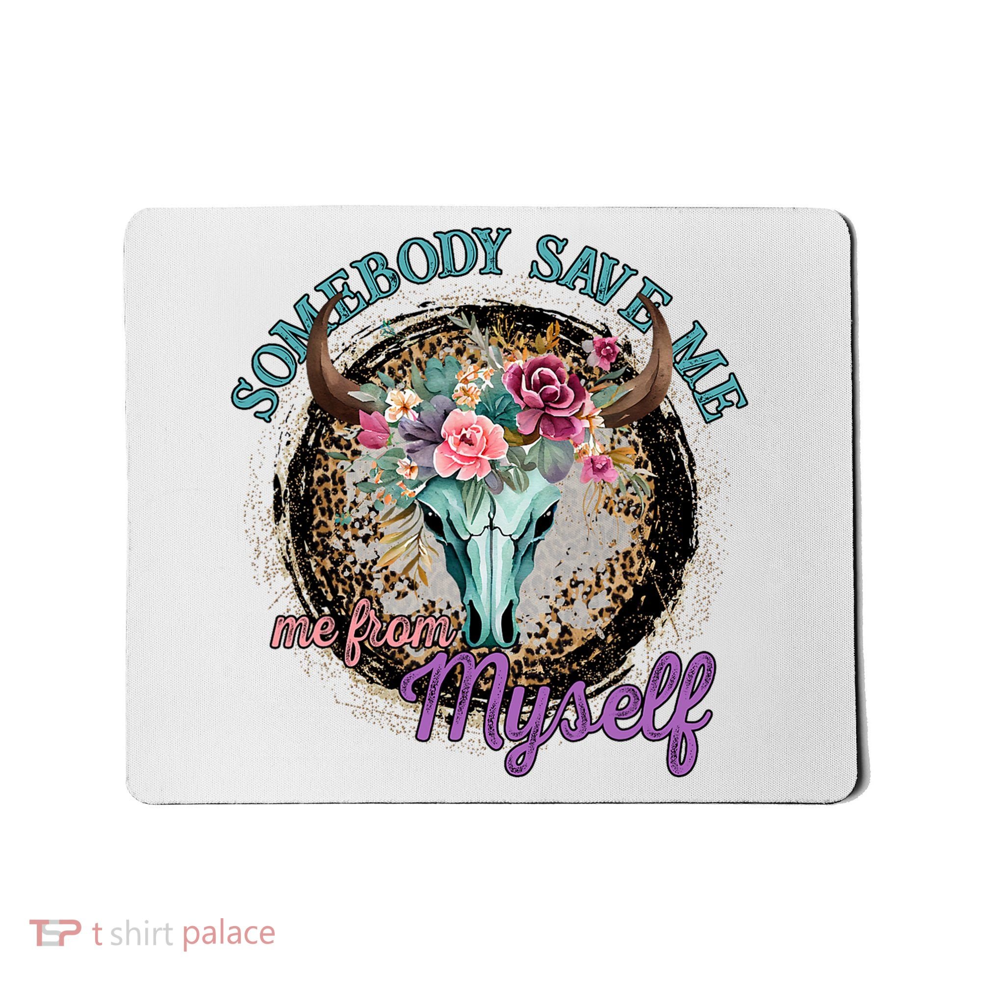 Cowgirl Somebody Save Me Country Music Mousepad