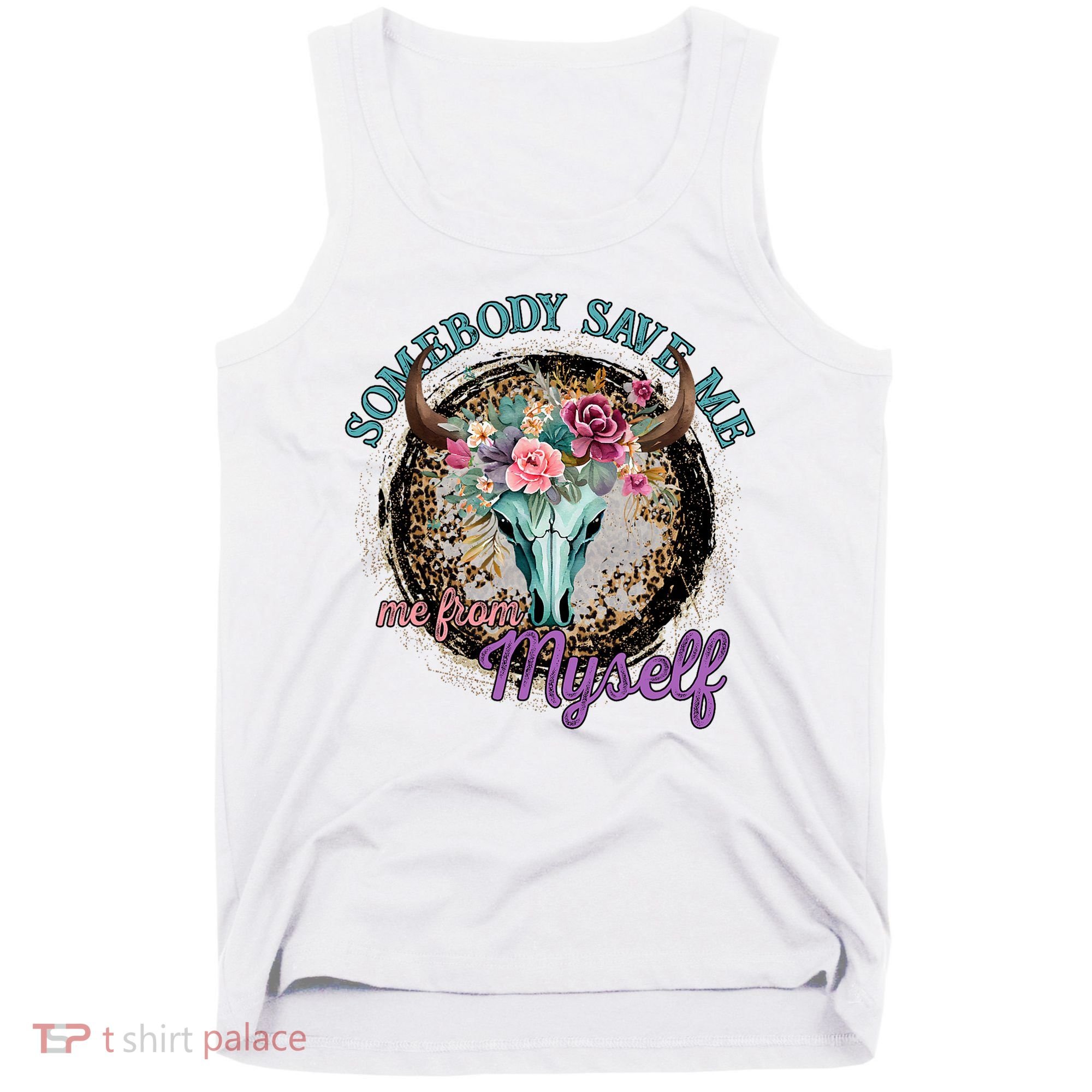 Cowgirl Somebody Save Me Country Music Tank Top