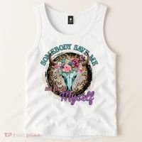 Cowgirl Somebody Save Me Country Music Tank Top thumb 2