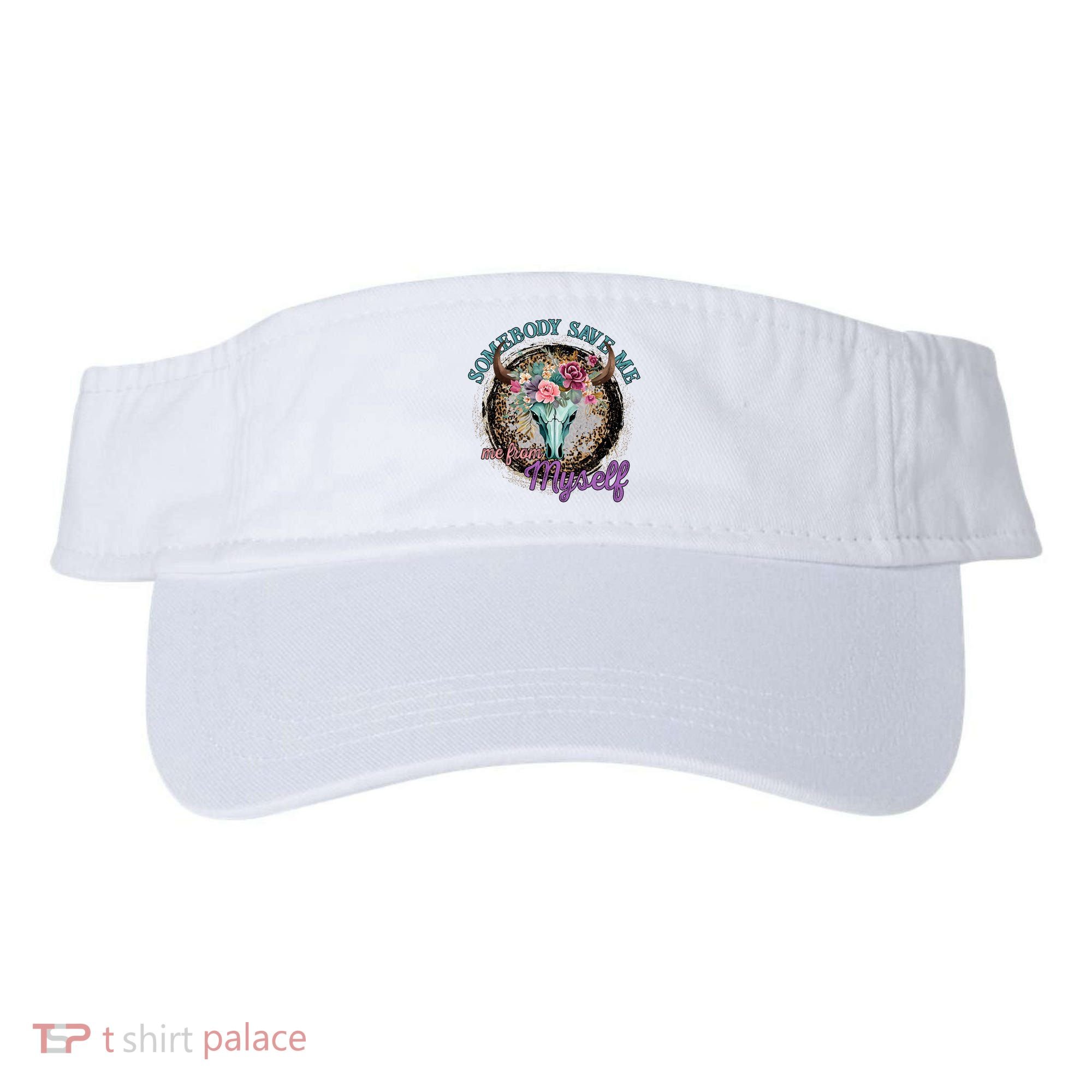Cowgirl Somebody Save Me Country Music Visor