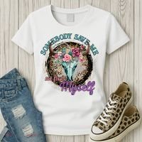 Cowgirl Somebody Save Me Country Music Women's T-Shirt thumb 3