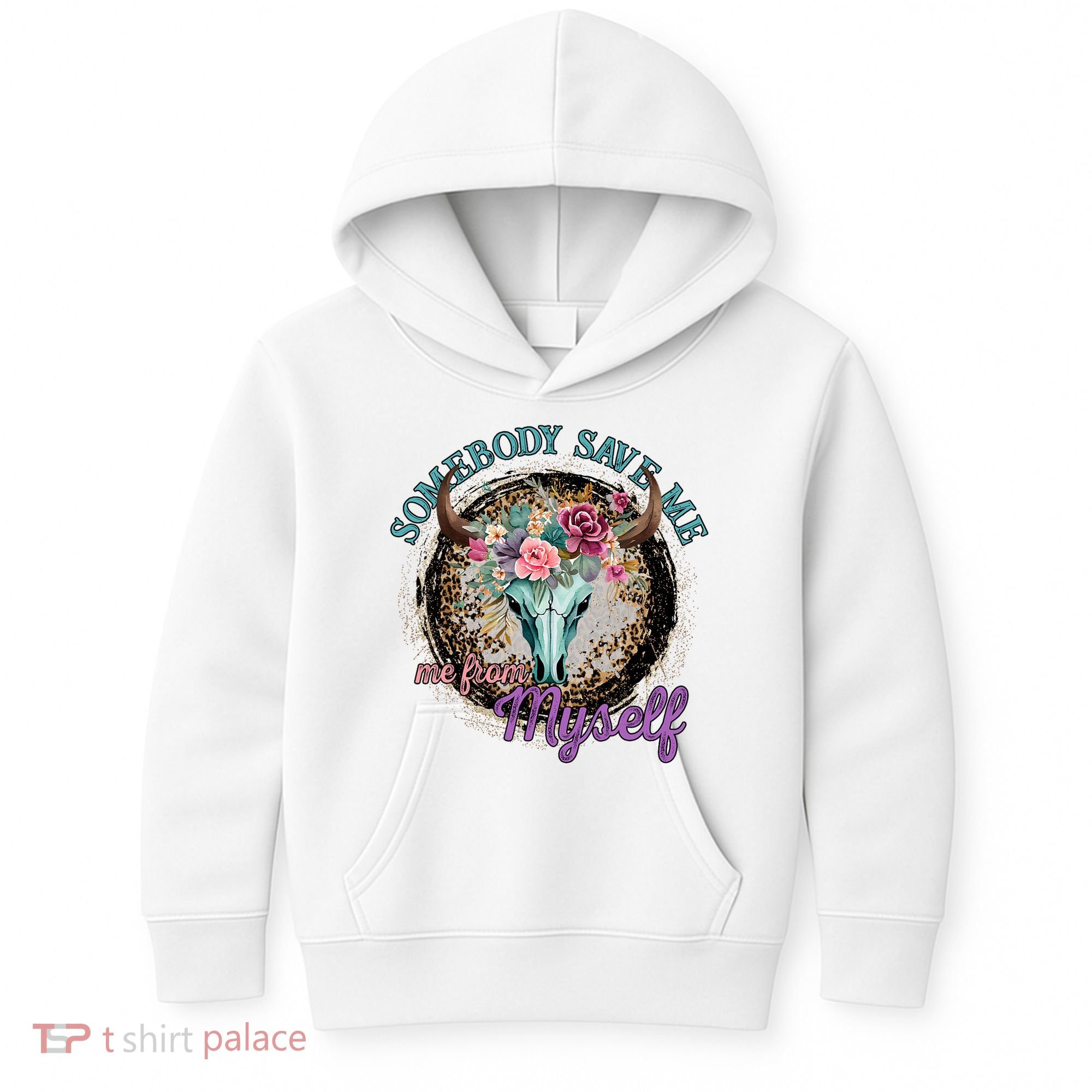 Cowgirl Somebody Save Me Country Music Kids Hoodie
