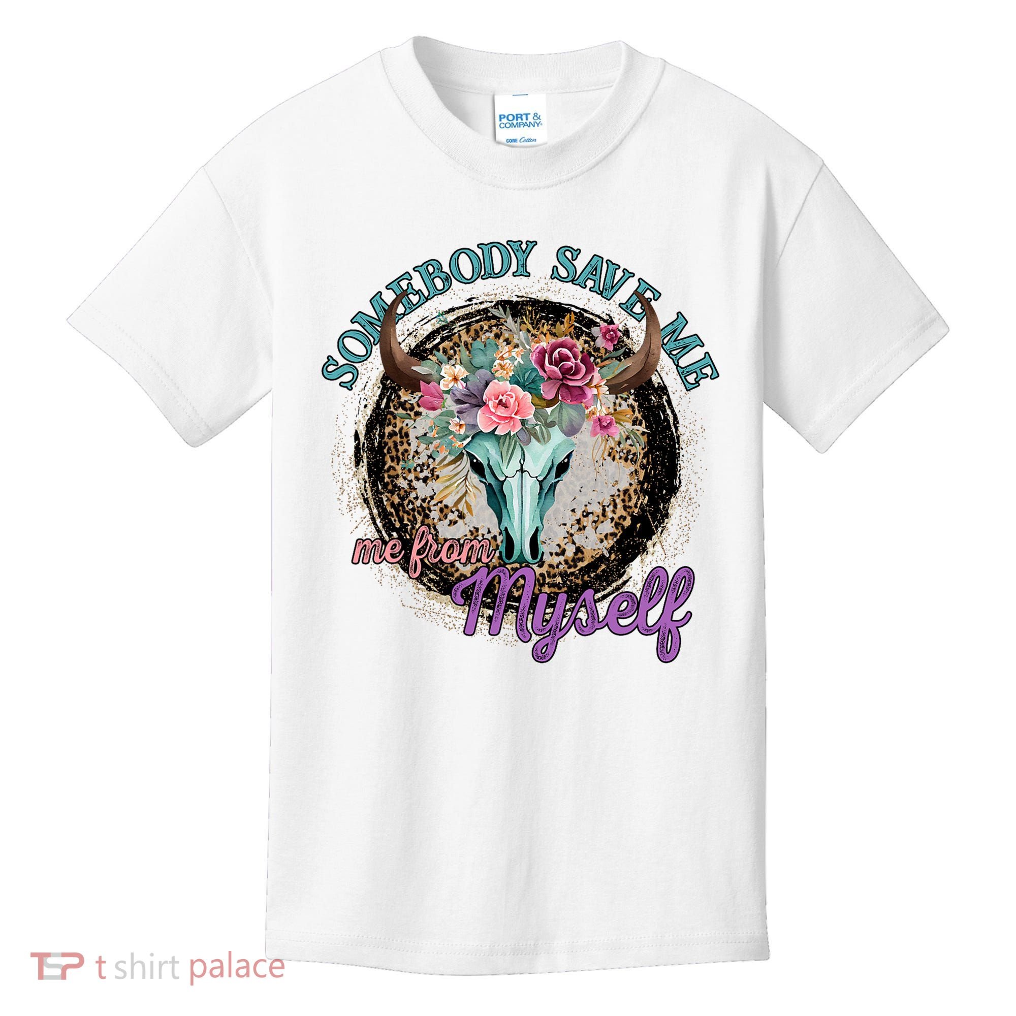 Cowgirl Somebody Save Me Country Music Kids T-Shirt