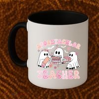 Cute Spooky Season Halloween Teacher Gift Coffee Mug thumb 2