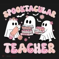 Cute Spooky Season Halloween Teacher Gift Pajama Set thumb 2