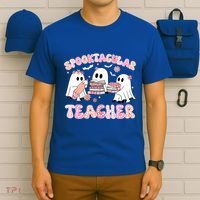 Cute Spooky Season Halloween Teacher Gift T-Shirt thumb 6