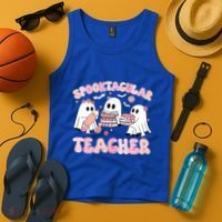 Cute Spooky Season Halloween Teacher Gift Tank Top thumb 4