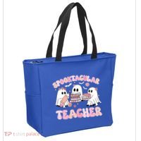 Cute Spooky Season Halloween Teacher Gift Tote Bag thumb 2