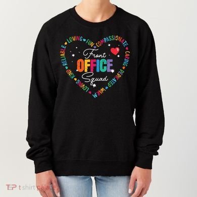 Cute School Secretary Admin Appreciation Front Office Squad Women's Sweatshirt