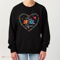 Cute School Secretary Admin Appreciation Front Office Squad Women's Sweatshirt thumb 0