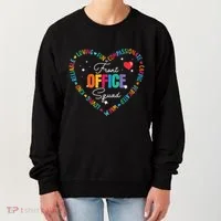 Cute School Secretary Admin Appreciation Front Office Squad Women's Sweatshirt thumb 0