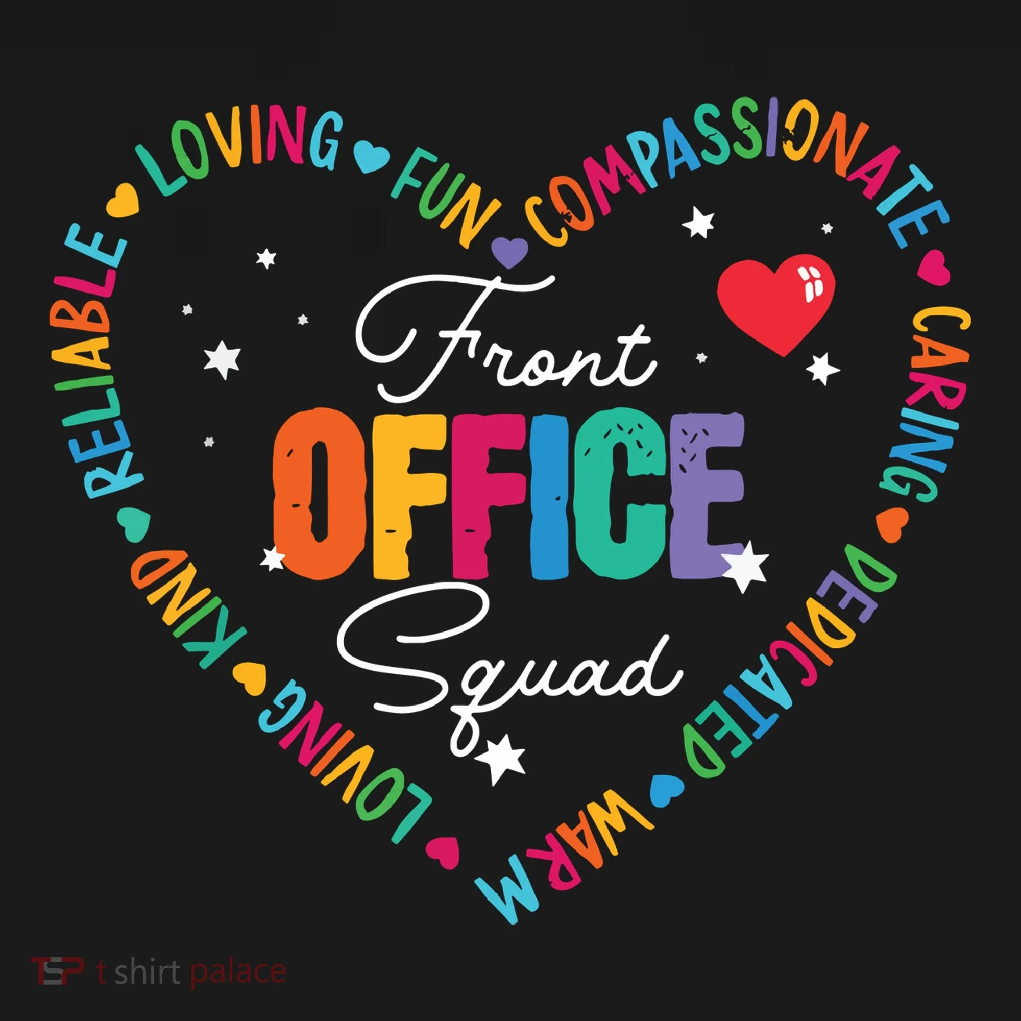 Cute School Secretary Admin Appreciation Front Office Squad Doggie Tank