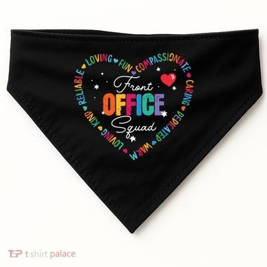 Cute School Secretary Admin Appreciation Front Office Squad USA-Made Doggie Bandana
