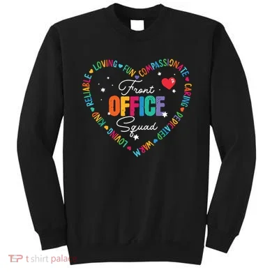 Cute School Secretary Admin Appreciation Front Office Squad Sweatshirt