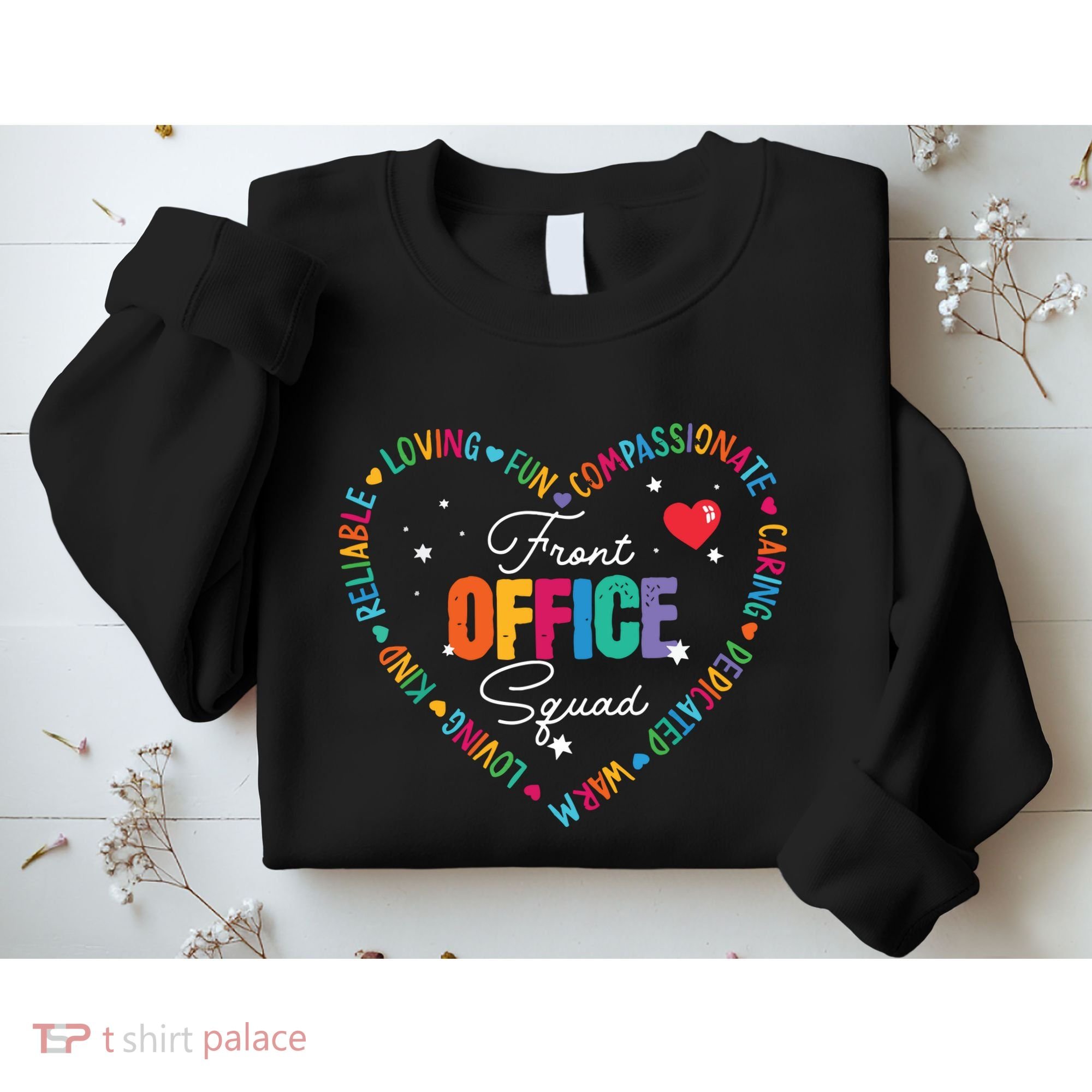 Cute School Secretary Admin Appreciation Front Office Squad Sweatshirt