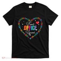 Cute School Secretary Admin Appreciation Front Office Squad T-Shirt thumb 0