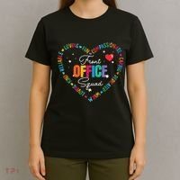 Cute School Secretary Admin Appreciation Front Office Squad T-Shirt thumb 4