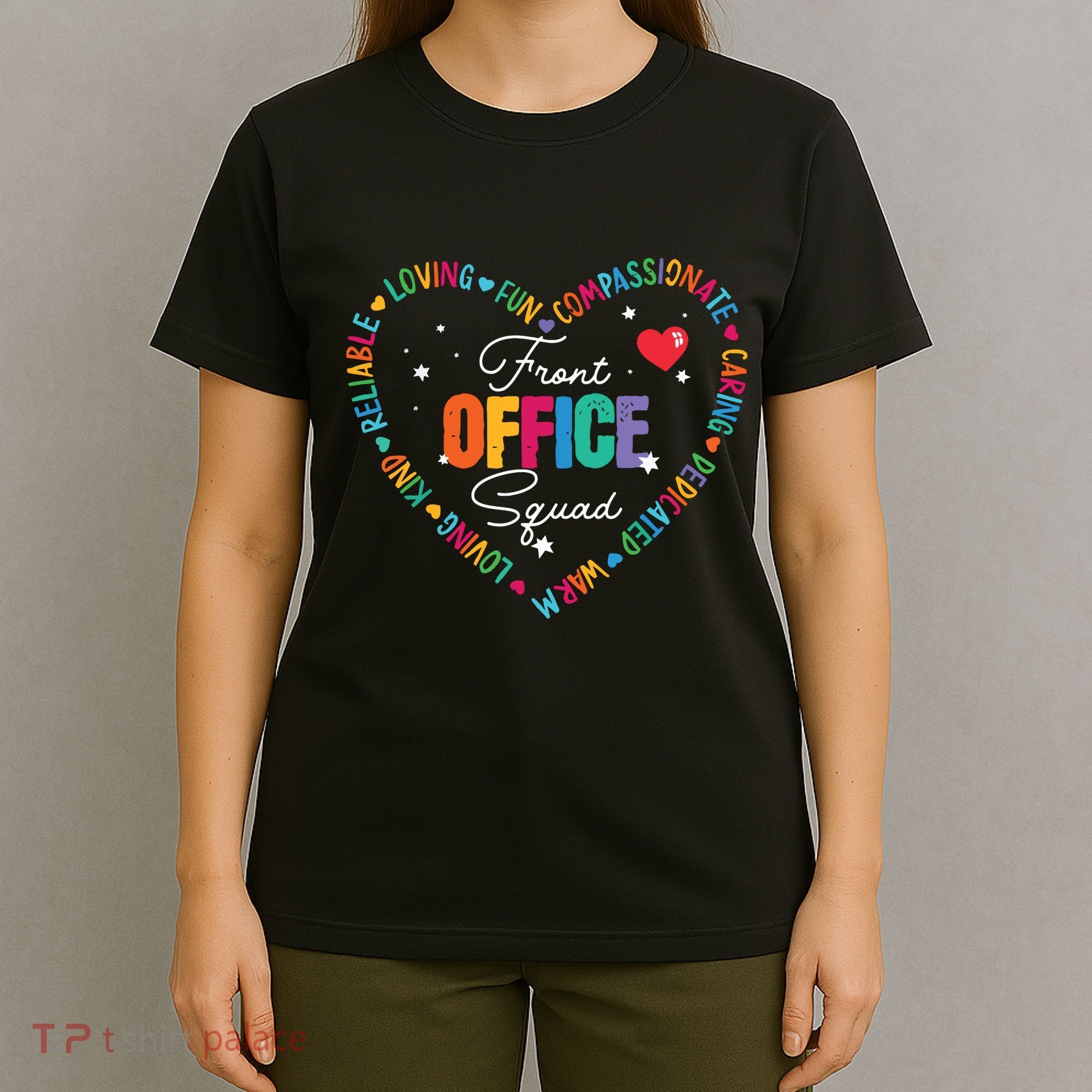 Cute School Secretary Admin Appreciation Front Office Squad T-Shirt