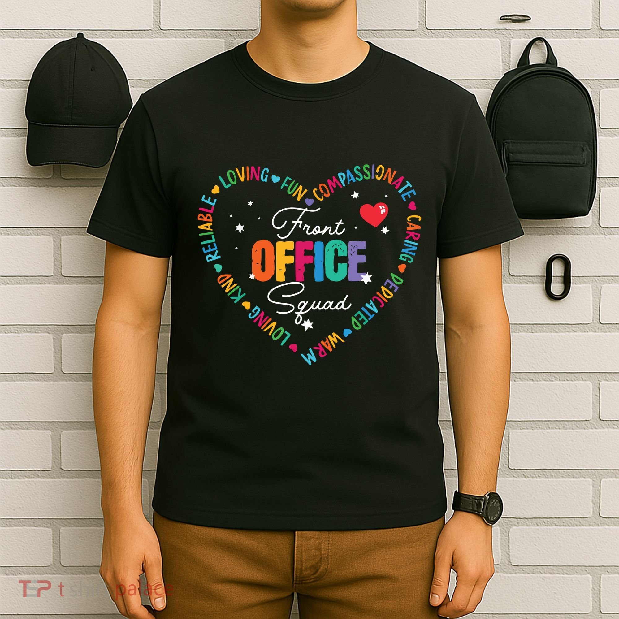 Cute School Secretary Admin Appreciation Front Office Squad T-Shirt