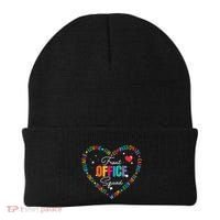Cute School Secretary Admin Appreciation Front Office Squad Beanie thumb 0