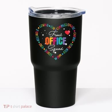 Cute School Secretary Admin Appreciation Front Office Squad Tumbler