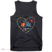 Cute School Secretary Admin Appreciation Front Office Squad Tank Top thumb 0