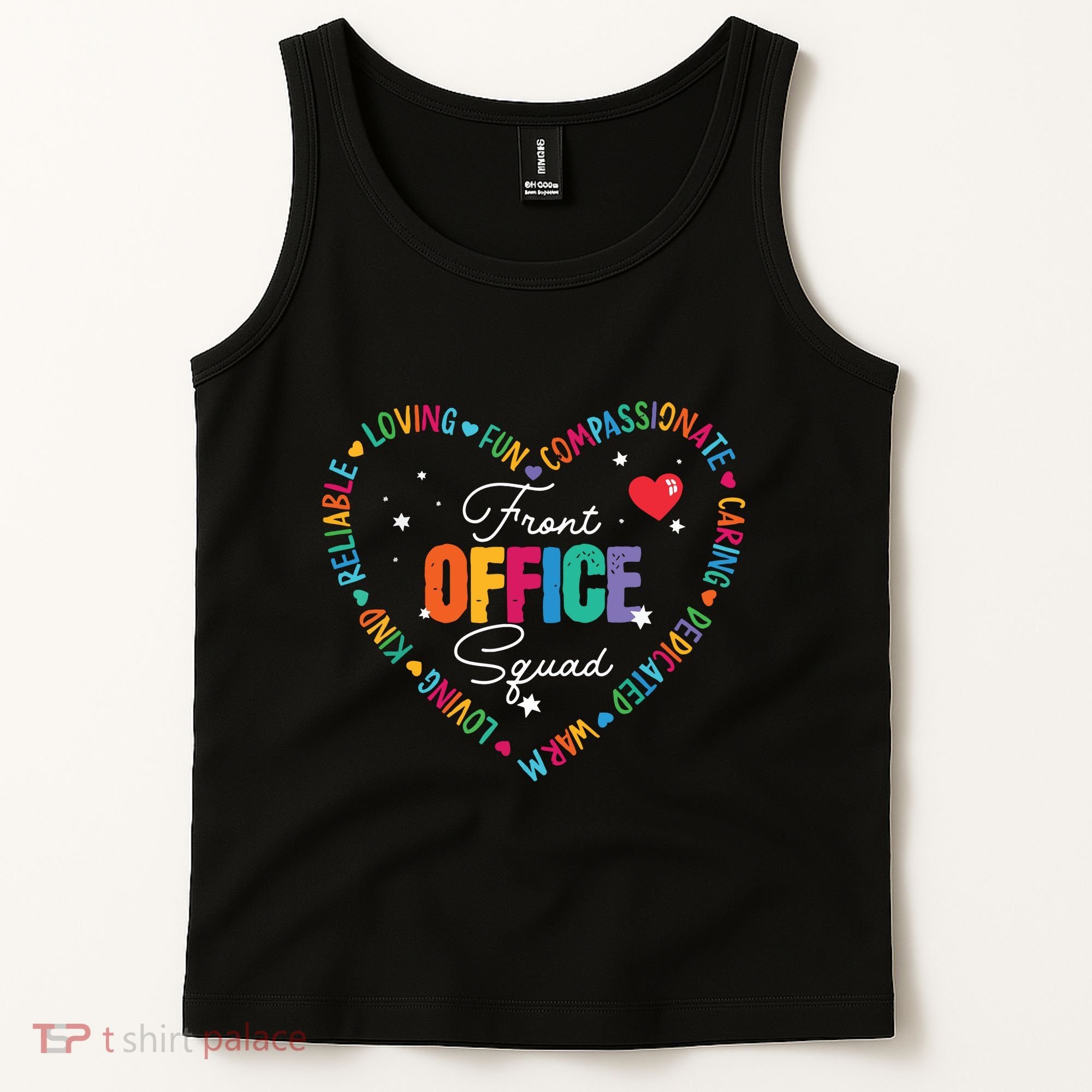 Cute School Secretary Admin Appreciation Front Office Squad Tank Top