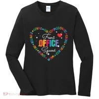 Cute School Secretary Admin Appreciation Front Office Squad Women's Long Sleeve Shirt thumb 0