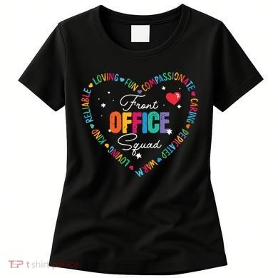 Cute School Secretary Admin Appreciation Front Office Squad Women's T-Shirt