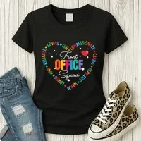 Cute School Secretary Admin Appreciation Front Office Squad Women's T-Shirt thumb 3