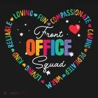 Cute School Secretary Admin Appreciation Front Office Squad Women's T-Shirt thumb 6