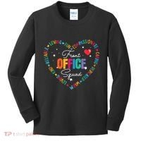 Cute School Secretary Admin Appreciation Front Office Squad Kids Long Sleeve Shirt thumb 0