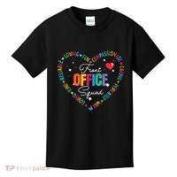 Cute School Secretary Admin Appreciation Front Office Squad Kids T-Shirt thumb 0