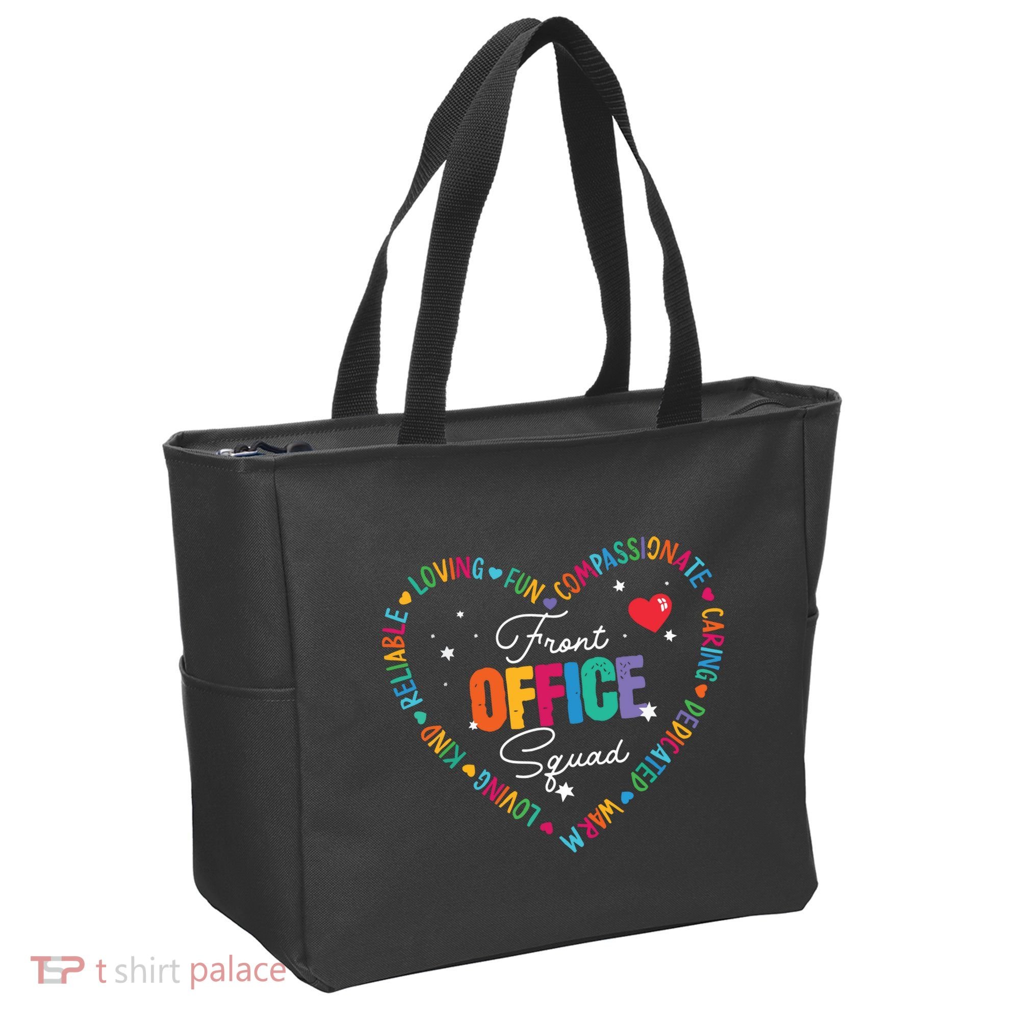 Cute School Secretary Admin Appreciation Front Office Squad Tote Bag