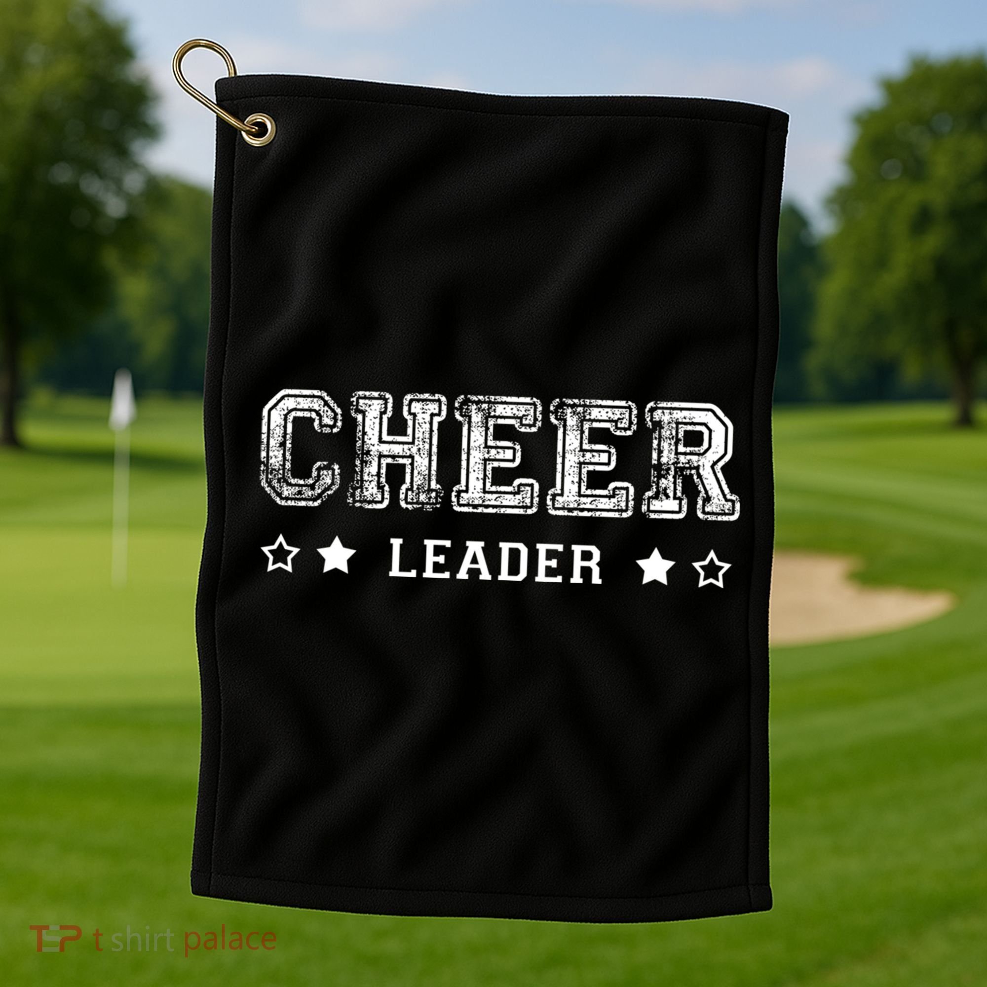 Cheerleader Spirit Squad World Varsity All Star Cute Cheer Gift Golf Towel
