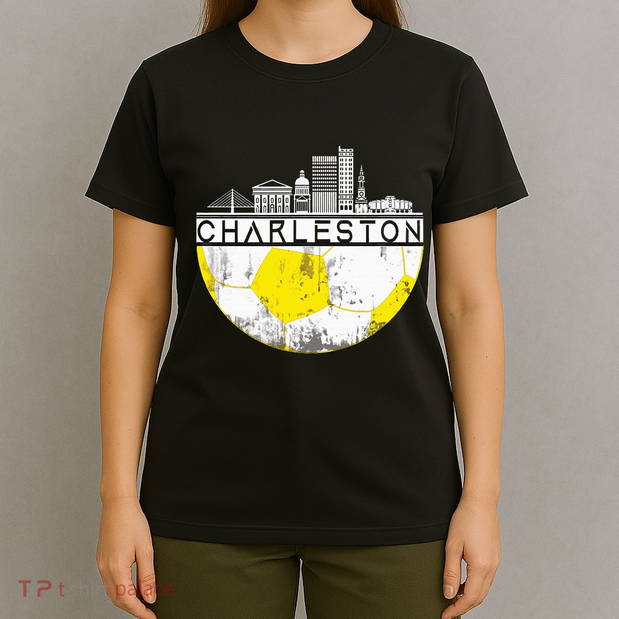 Charleston Skyline Soccer Champs Soccer Sports Fan Cool T-Shirt