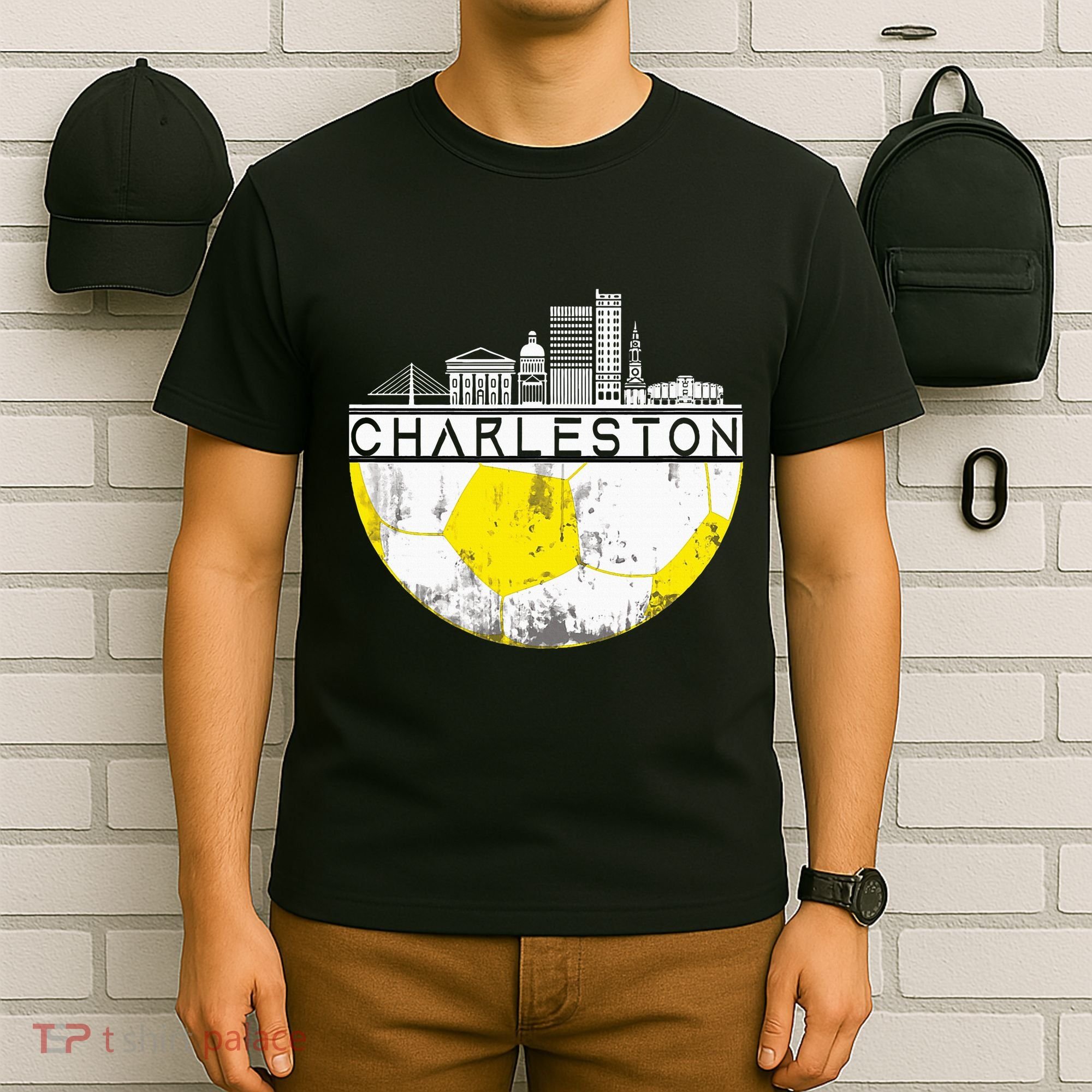 Charleston Skyline Soccer Champs Soccer Sports Fan Cool T-Shirt