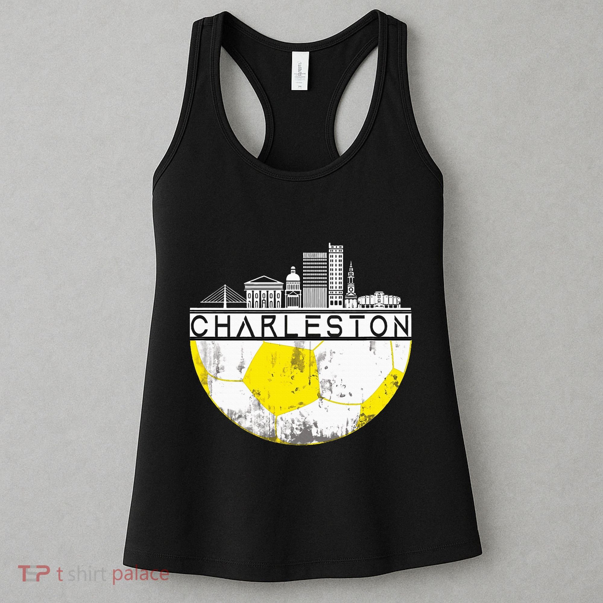 Charleston Skyline Soccer Champs Soccer Sports Fan Cool Women's Tank Top